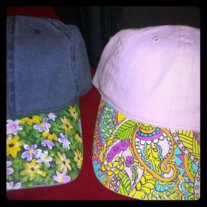 Hats, selling separate, Blue is A...Pink is B